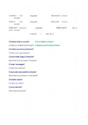 English Worksheet: IS THERE / THERE IS / SOME / ANY