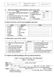 English Worksheet: tasks 