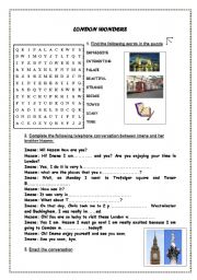 English Worksheet: LONDON WONDERS