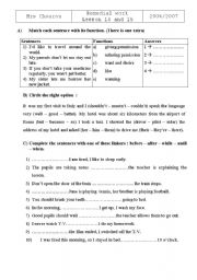 English Worksheet: tasks 