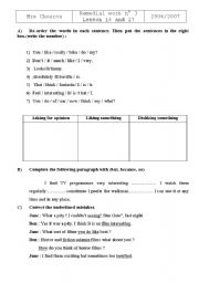English Worksheet: tasks 
