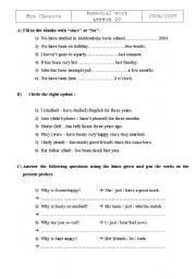 English worksheet: tasks 
