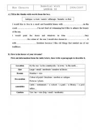 English Worksheet: tasks 