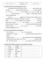 English Worksheet: task 