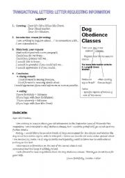 English Worksheet: Transactional letters: a letter of request