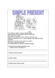 English worksheet: Simple Present