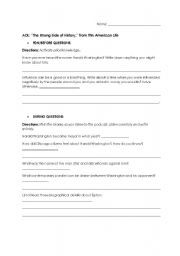 English Worksheet: Comprehension Questions to go along with This American Lifes episode of 