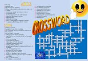 English Worksheet: Adjectives Crossword