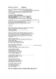 English Worksheet: MICHAEL JACKSON (3 songs)