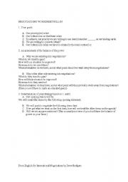 English Worksheet: Negotiations worksheet fill-in