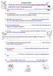 English worksheet: Australian English. Part III. Passive Voice (Present Simple).