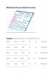 English Worksheet: Present simple
