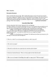 English worksheet: Tom and the Magic Rug