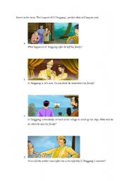 English Worksheet: The Legend of Si Tenggang