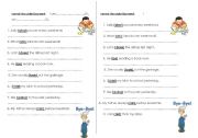 English worksheet: grammar