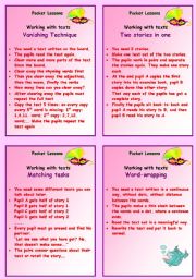 English Worksheet: Pocket Lessons