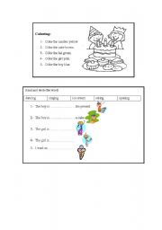 English Worksheet: class revision for birthday unit (grade2)