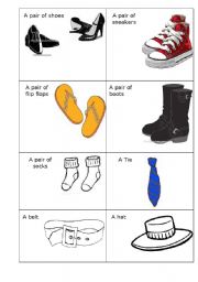 English Worksheet: shopping role play clothes cards 2