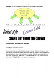 English Worksheet: teenagers