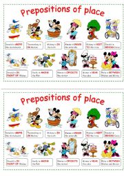 PREPOSITIONS OF PLACE