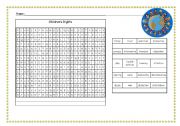 English Worksheet: Childrens Rights  Wordsearch
