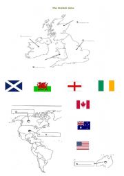 English Worksheet: the british isles