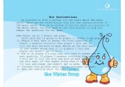 English Worksheet: water cycle game instructions