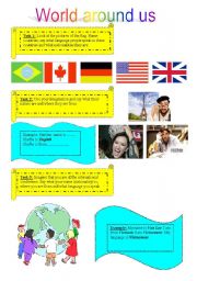 English worksheet: World around us