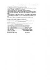 English worksheet: Present Simple short test