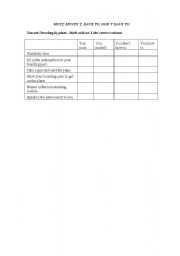 English Worksheet: MUST, MUSTNT, HAVE TO, DONT HAVE TO
