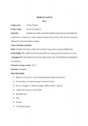 English Worksheet: Rainforest Landform Lesson Plan