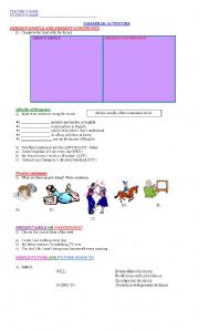 English worksheet: REVISION TENSES