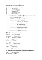 English Worksheet: 1st ESO revision