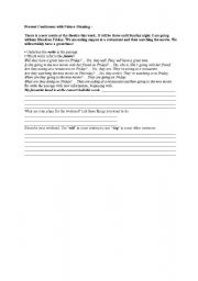 English Worksheet: Present continuous with future meaning