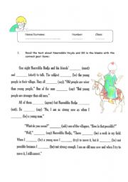 English Worksheet: Past Simple 