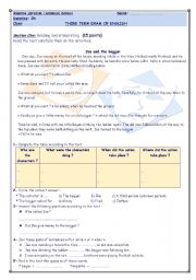 English Worksheet: Joe and the Begger