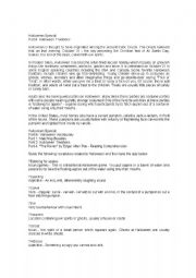 English Worksheet: halloween special