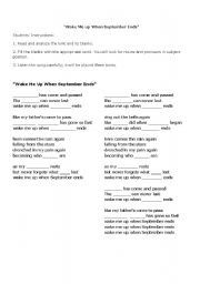 English Worksheet: 