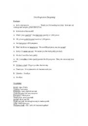 English Worksheet: Bargaining