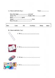 English Worksheet: Let´s Go 2 Quizz