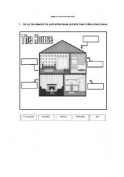 The house - cut and paste B/W version