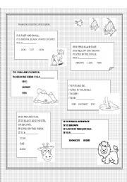 English Worksheet: Descriptions - Animals