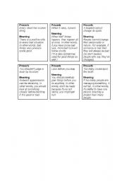 English Worksheet: Proverbs
