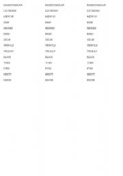 English Worksheet: Scrambled plurals