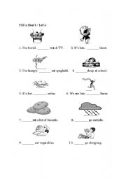 English worksheet: imperative1