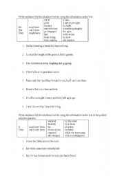 English Worksheet: past probability