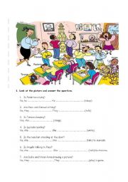 English Worksheet: Present continuous exercises