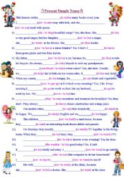 English Worksheet: Present  Simple Tense. 