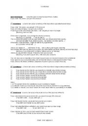 English Worksheet: Conditionals