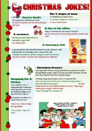 English Worksheet: CHRISTMAS JOKES FOR ADULTS!!!! - a nice collection of christmas jokes for adult students and teachers